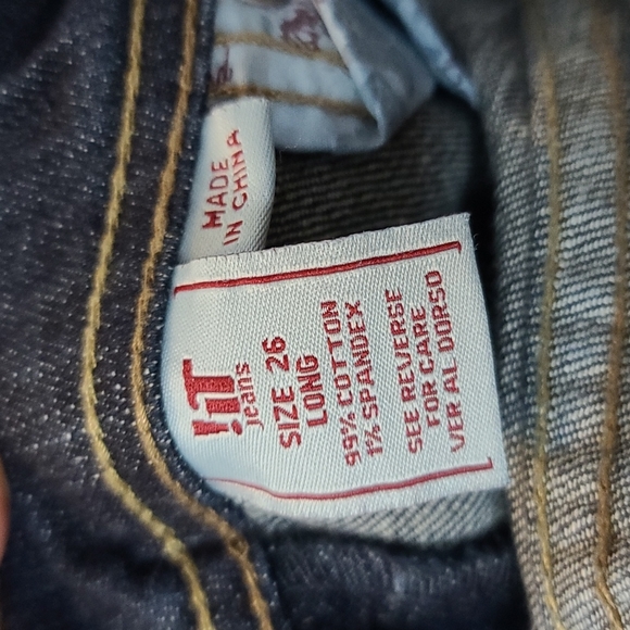 !IT Los Angeles low rise flared denim jeans size 26 - Picture 5 of 5